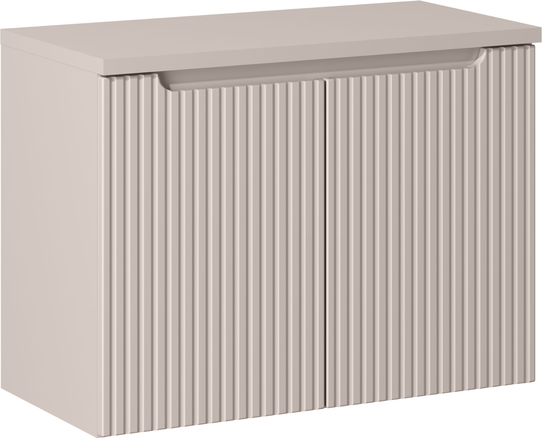 Darmowa Dostawa - Szafka z blatem 80x39x57 cm podumywalkowa wisząca beżowa Comad Nova Cashmere SETNOCBCASHMERE80CMD