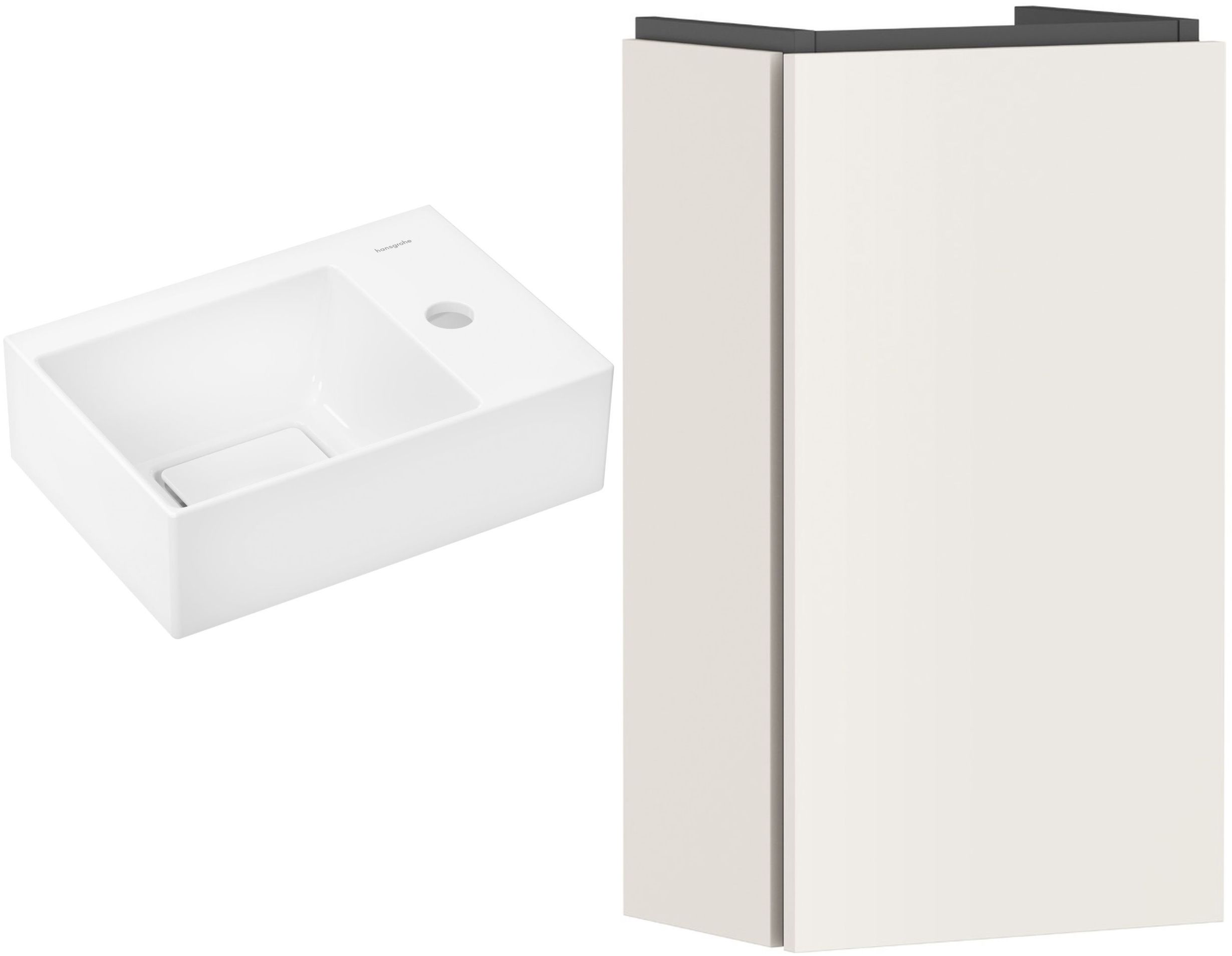 Darmowa Dostawa - Umywalka z szafką 36 cm beżową Hansgrohe Xevolos E abset10806