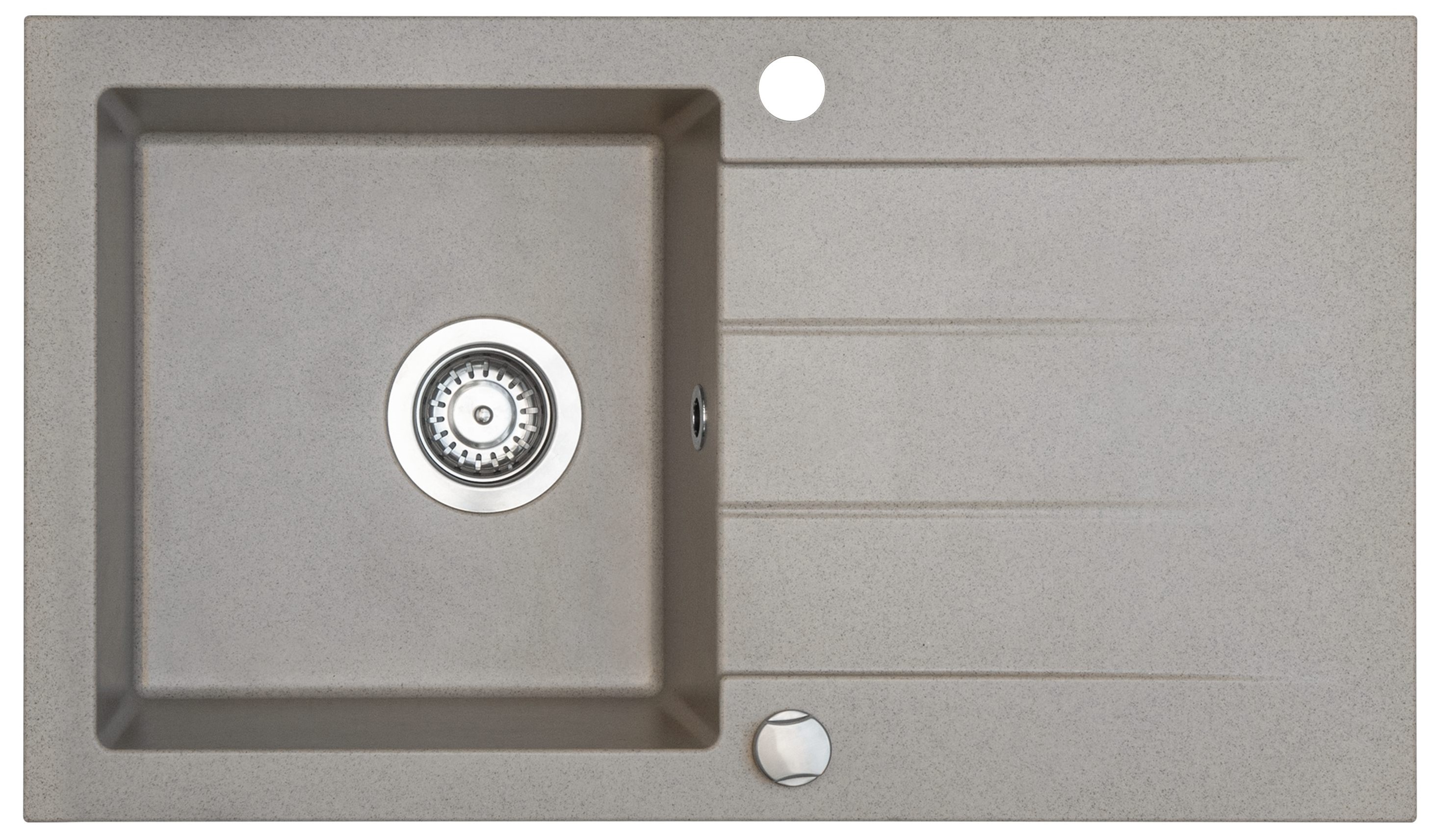 Darmowa Dostawa - Zlewozmywak granitowy 76x44 cm beżowy iceBerg Focus ZFS0711