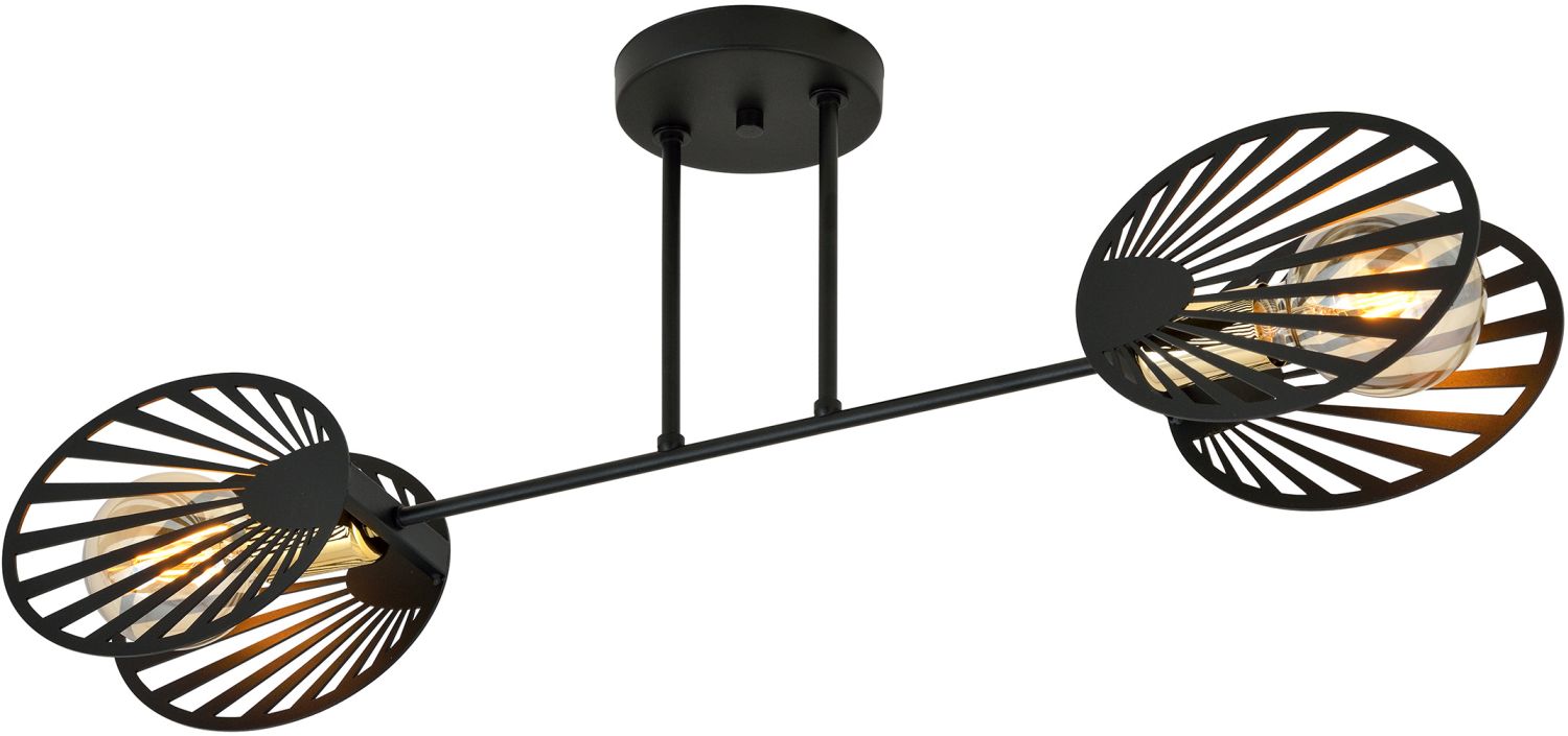 Darmowa Dostawa - Lampa podsufitowa 2x15 W czarna-złota Emibig Talia 11812