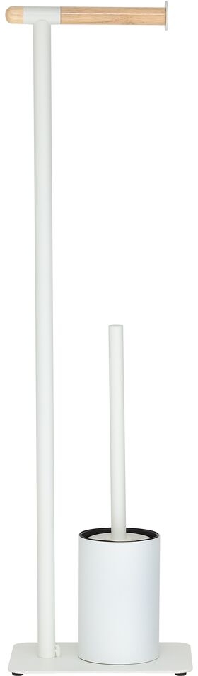 Darmowa Dostawa - Stojak na papier toaletowy ze szczotką WC biały Sealskin Brix 362473610
