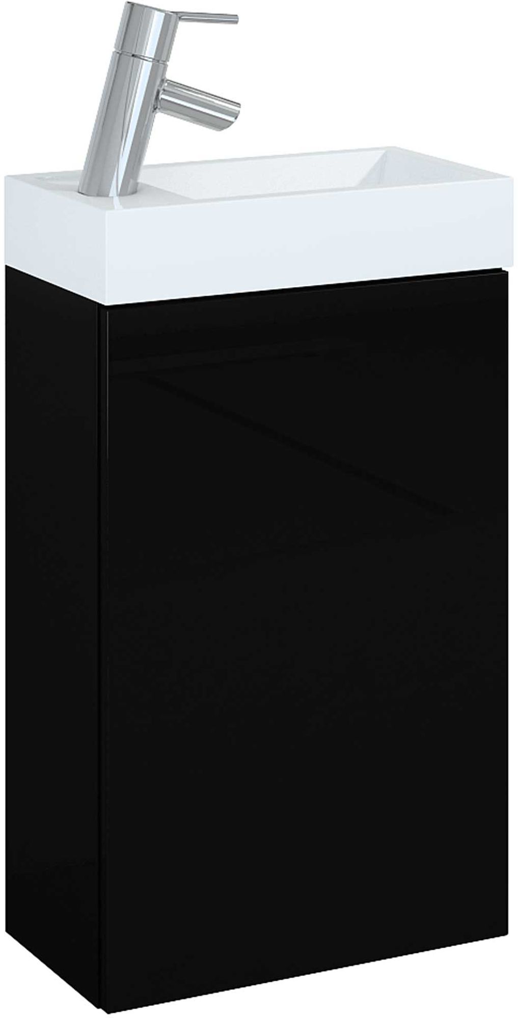 Darmowa Dostawa - Umywalka z szafką 40.2 cm czarną Elita Young Basic RE163070003510