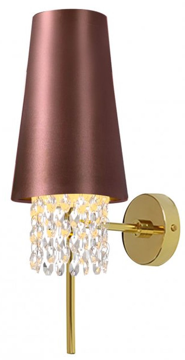 Darmowa Dostawa - Kinkiet 1x40 W złoty-brązowy GTV Nesto OSNES242DEC