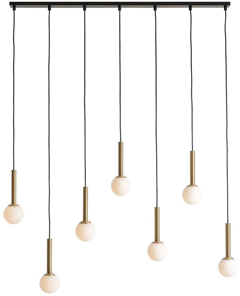 Darmowa Dostawa - Lampa wisząca powyżej 6x5 W czarna-złota Aldex Riu 1121T40