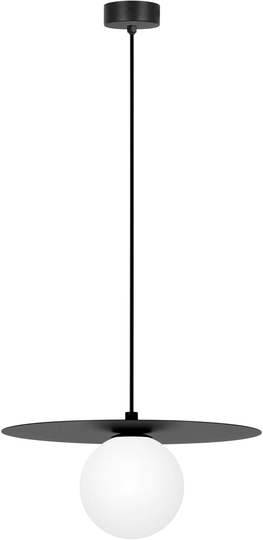 Darmowa Dostawa - Lampa wisząca 1x10 W biała-czarna Kaja Robin K5436