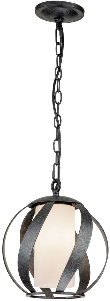 Darmowa Dostawa - Lampa wisząca 1x40 W czarna-opal Quintiesse Blacksmith QNBLACKSMITHPOBK