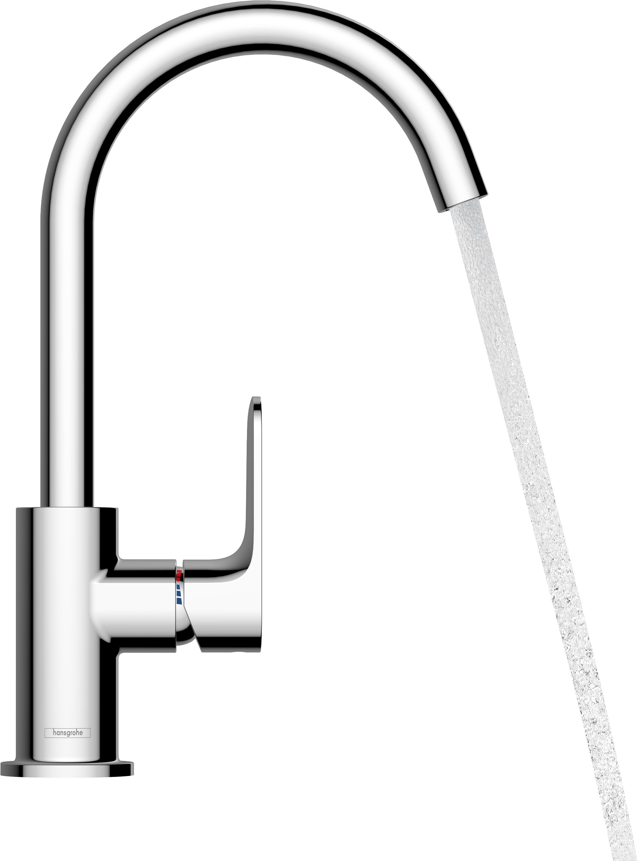 Darmowa Dostawa - Bateria umywalkowa stojąca czarna Hansgrohe Rebris S 72536670