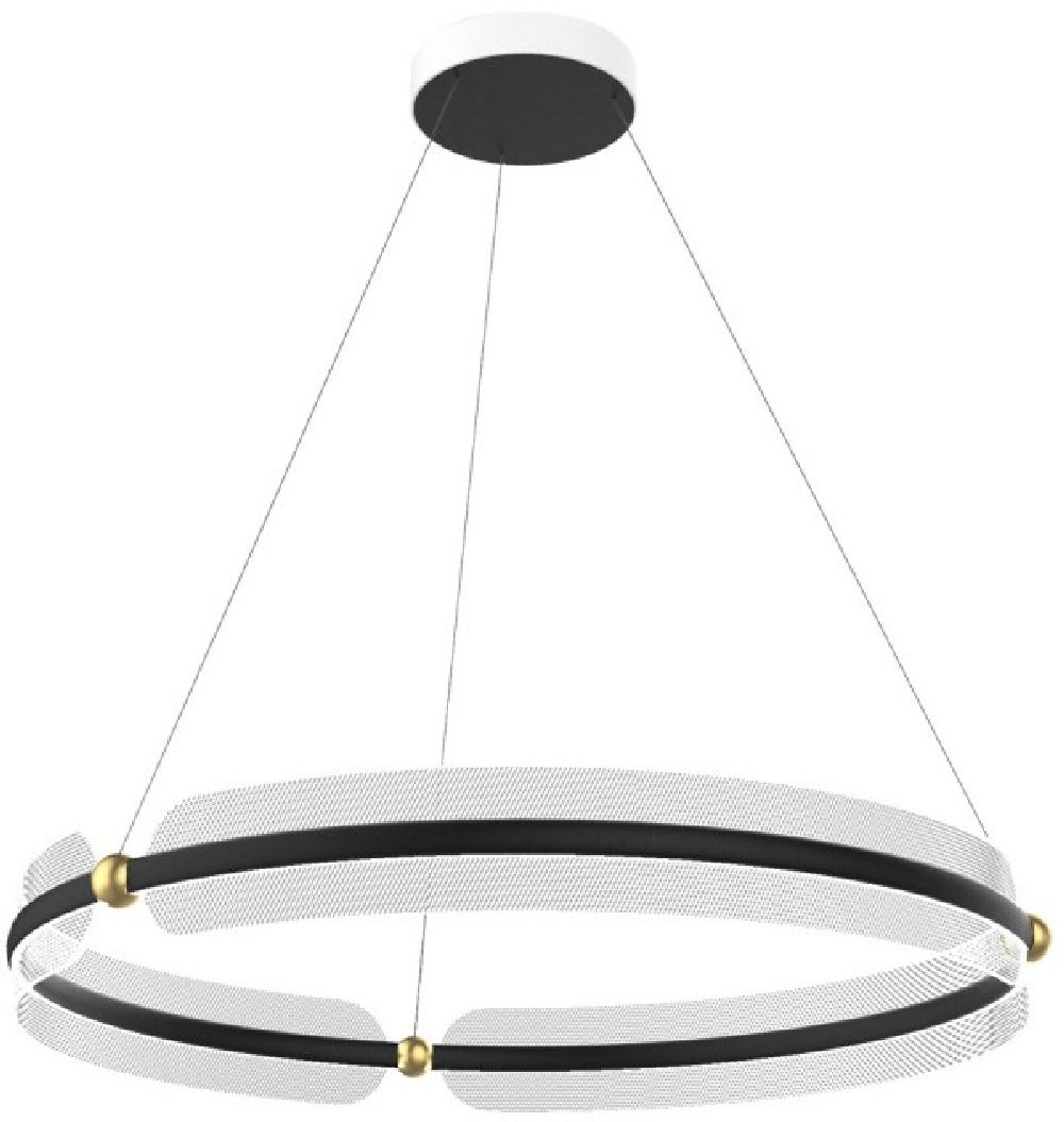 Darmowa Dostawa - Lampa wisząca 1x53 W czarna Italux Faris PND6273853W3KBKGD
