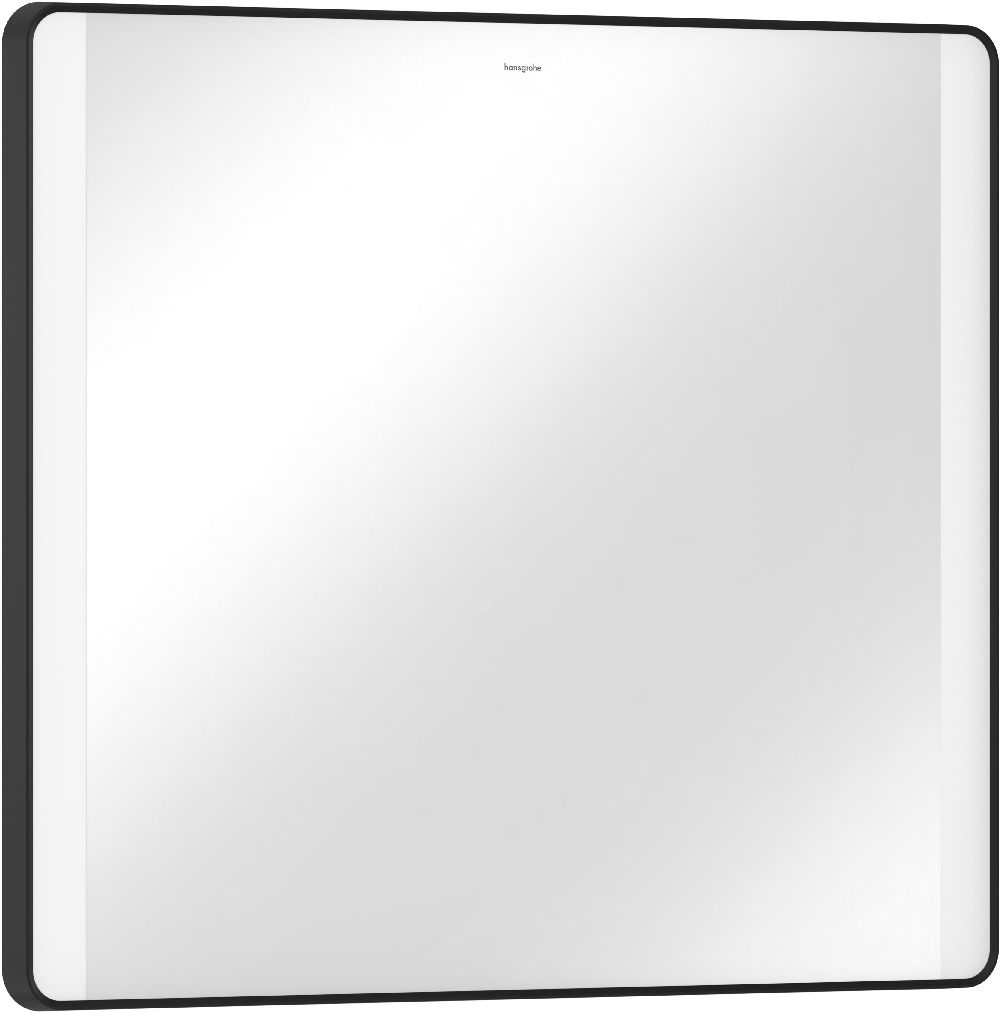 Darmowa Dostawa - Lustro 80x70 cm prostokątne z oświetleniem czarny Hansgrohe Xarita Lite Q 54963670