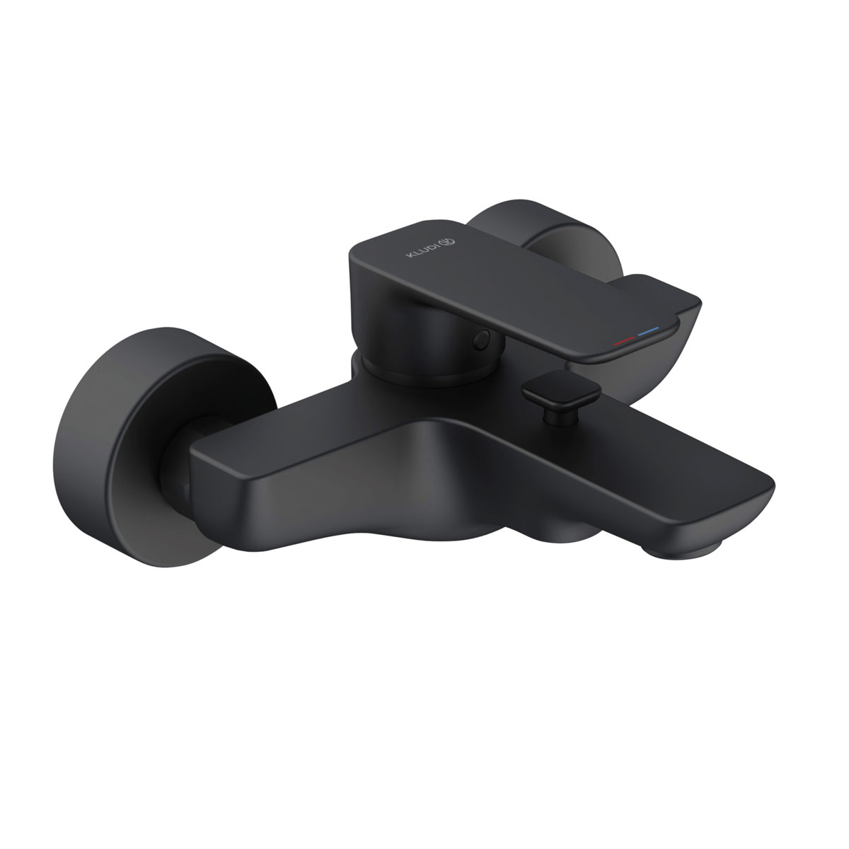 Darmowa Dostawa - Bateria wannowo-prysznicowa ścienna czarna Kludi Pure&Style 406813975