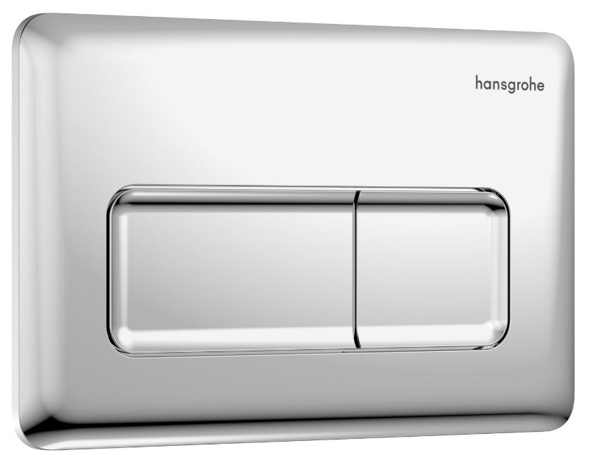 Darmowa Dostawa - Przycisk spłukujący do wc chrom błyszczący Hansgrohe iFrame Original Q 66001000
