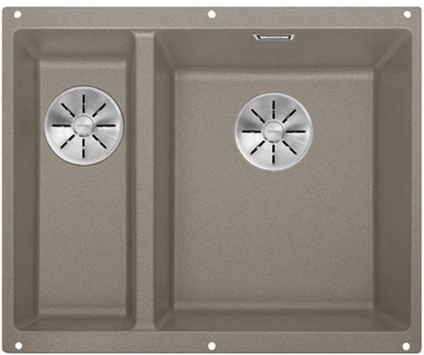 Darmowa Dostawa - Zlewozmywak granitowy 52.5x40 cm szary/grafitowy/onyx Blanco Subline 340/160-U 523565