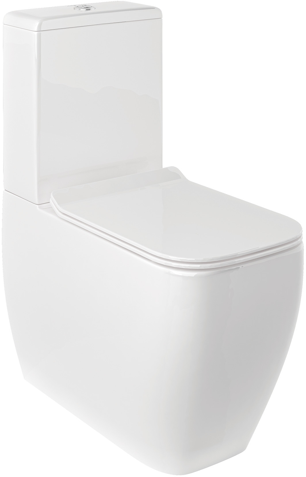 Darmowa Dostawa - Miska kompakt WC ze spłukiwaniem wirowym biały Kludi Resa C 28WCB0543