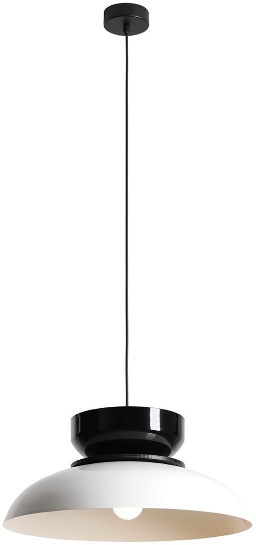Darmowa Dostawa - Lampa wisząca 1x15 W biała-czarna Aldex Aldo 1152G23C