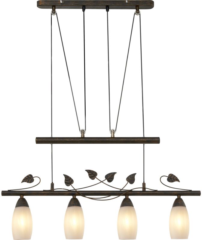 Darmowa Dostawa - Lampa wisząca 4x28 W czarna Globo Lighting Venezia 30800423X