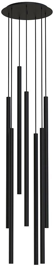 Darmowa Dostawa - Lampa wisząca powyżej 6x10 W czarna Nowodvorski Lighting Laser 7667