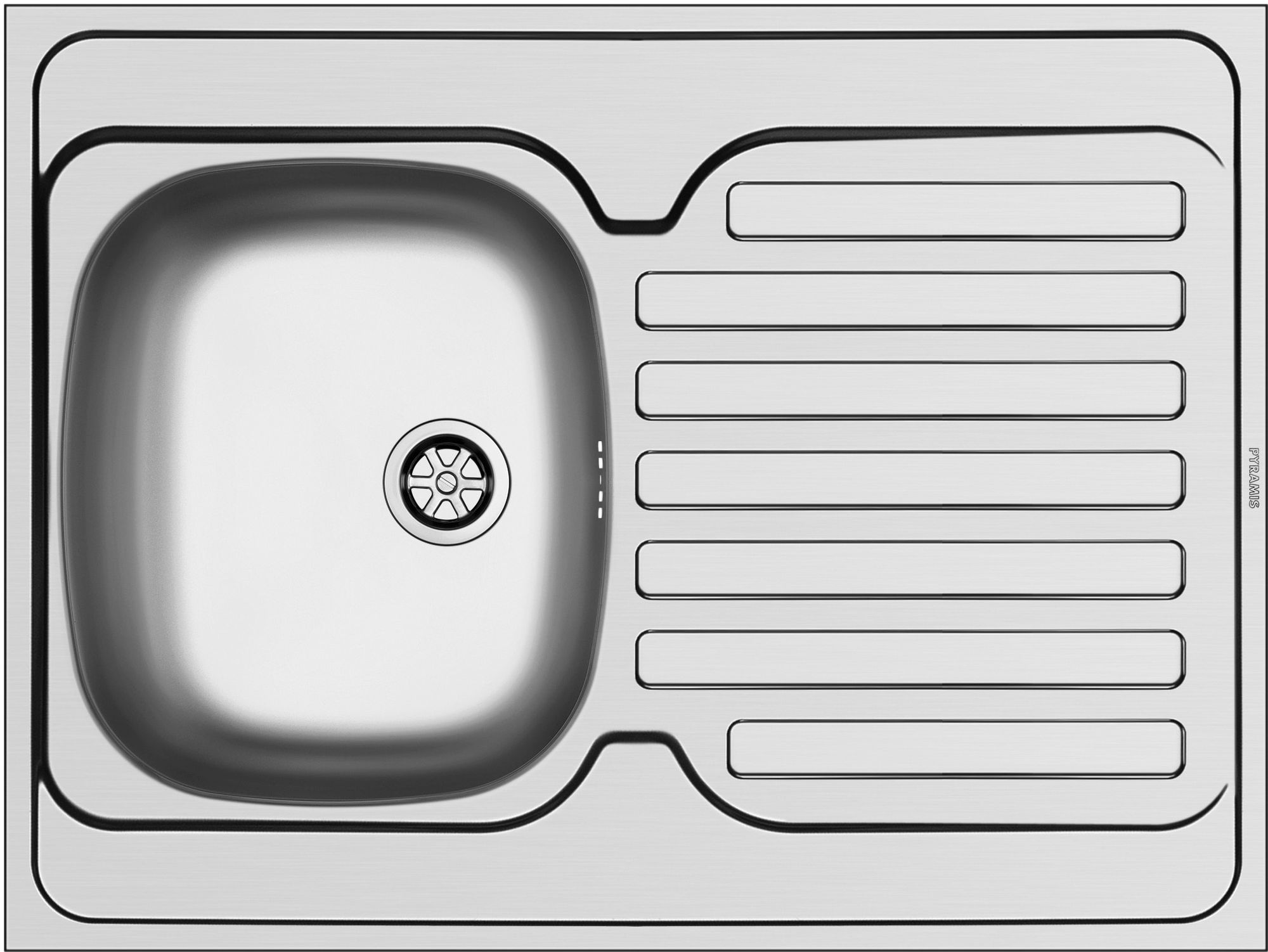 Darmowa Dostawa - Zlewozmywak stalowy 80x60 cm Pyramis Intl 100106903