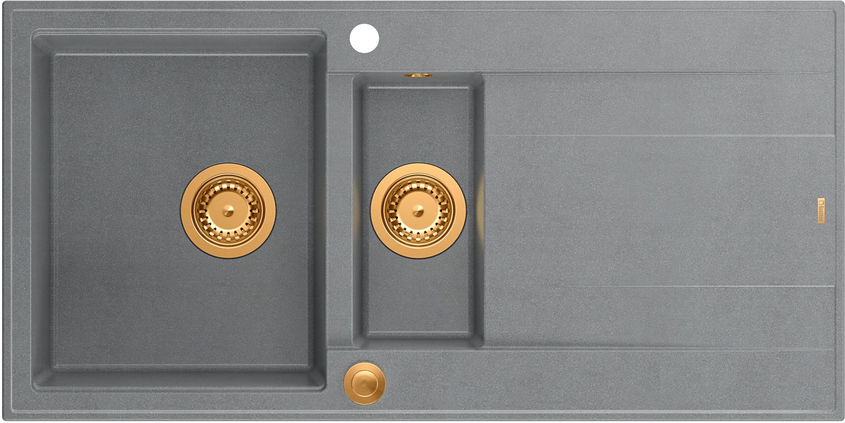 Darmowa Dostawa - Zlewozmywak GraniteQ 100x50 cm Quadron Evan HQE5510050U5PVDC1P2O