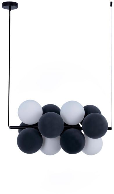 Darmowa Dostawa - Lampa wisząca 4x12 W biała-czarna Abruzzo Vino ABRGRAPPAHS