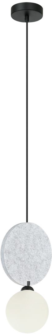 Darmowa Dostawa - Lampa wisząca 1x25 W czarna-szary/popielaty Italux Andrea PND597791MLGR