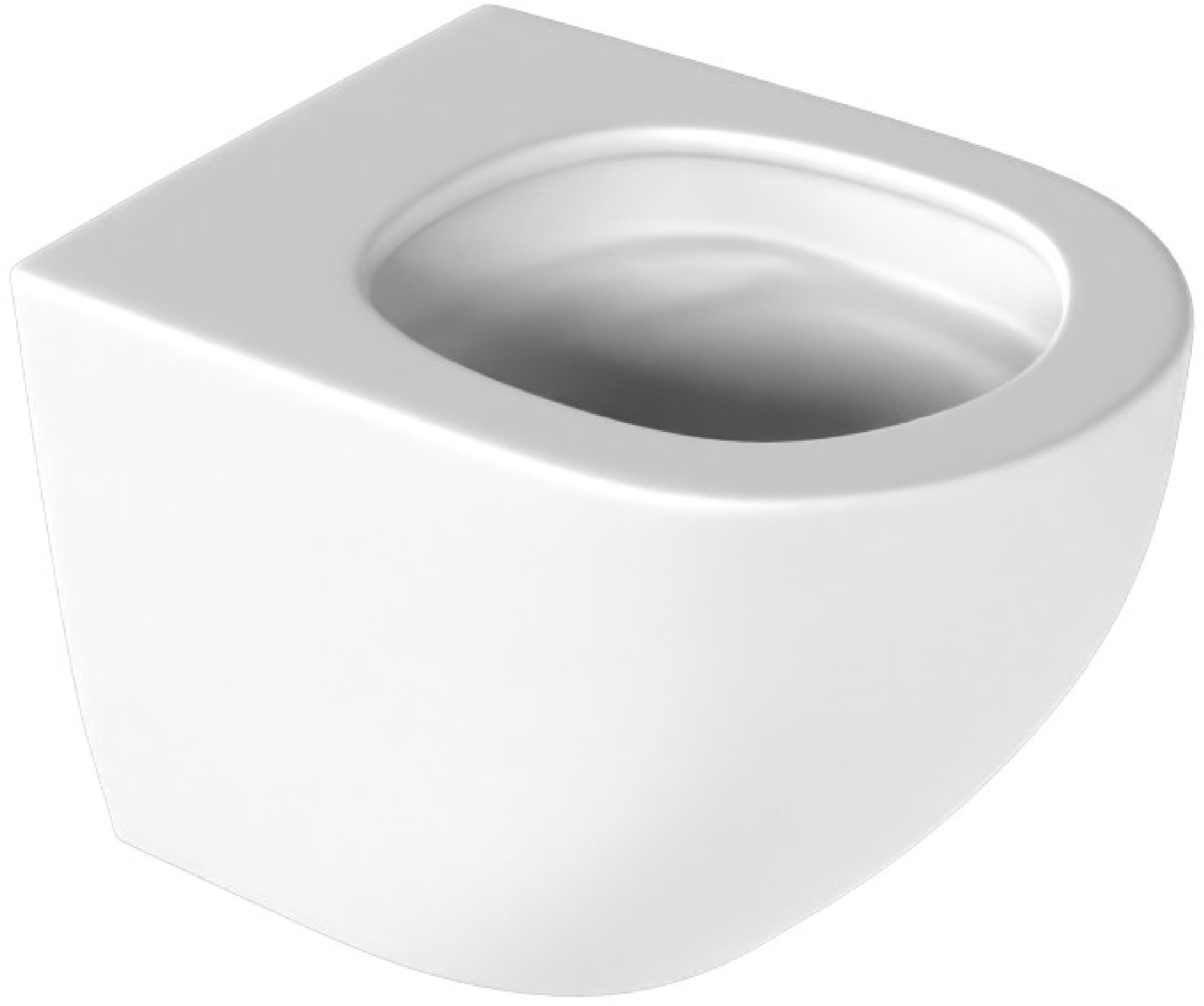 Darmowa Dostawa - Miska WC wisząca bez kołnierza spłukiwanie wirowe biały mat Excellent Luqa CEAC6403480WHM