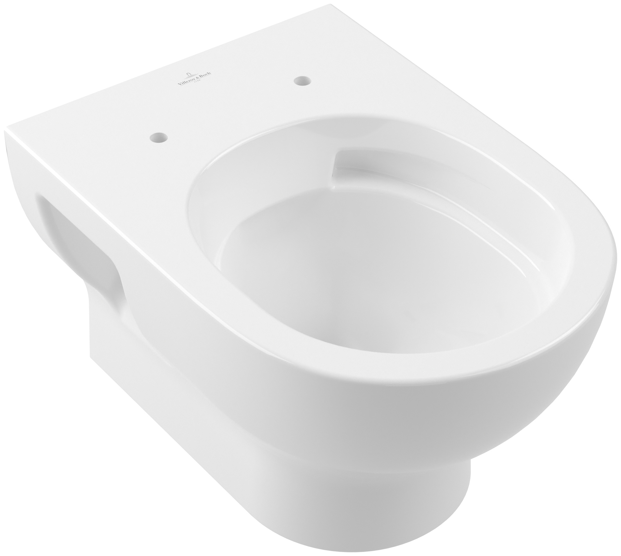 Darmowa Dostawa - Miska WC wisząca bez kołnierza ze spłukiwaniem wirowym biały połysk Villeroy & Boch O.Novo 5C39C0R1