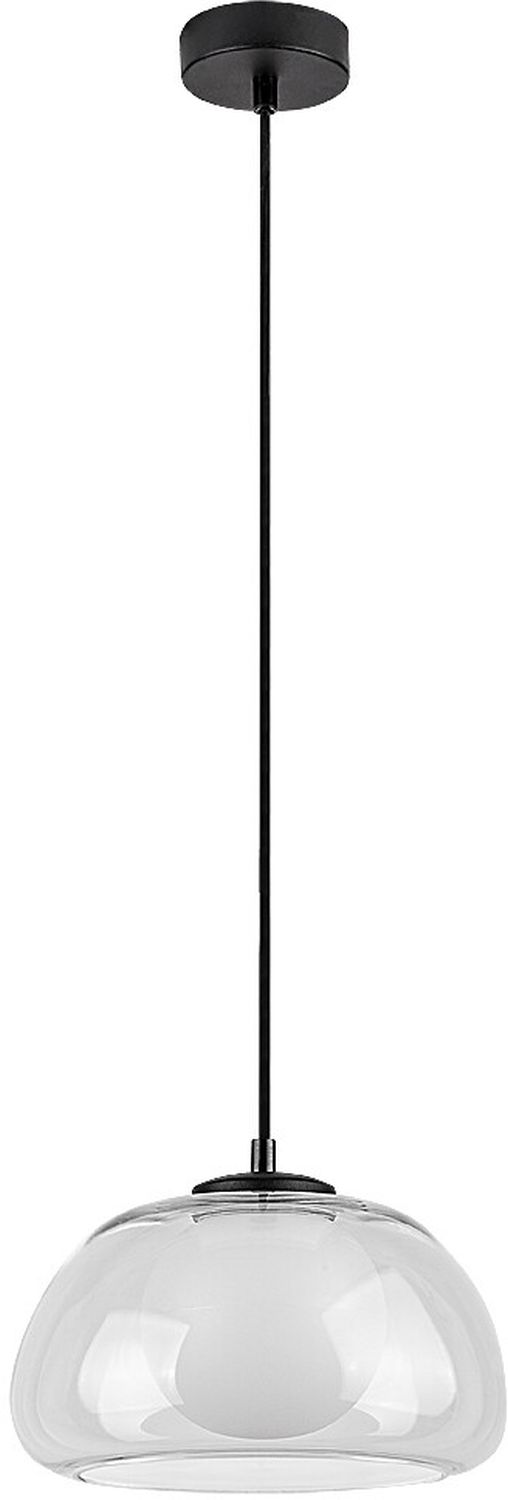 Darmowa Dostawa - Lampa wisząca 1x5 W biała-czarna-przezroczysta Rabalux Elowen 72274