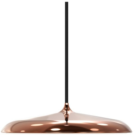 Darmowa Dostawa - Lampa wisząca 1x14 W czarna-miedź Nordlux Artist 2420203030