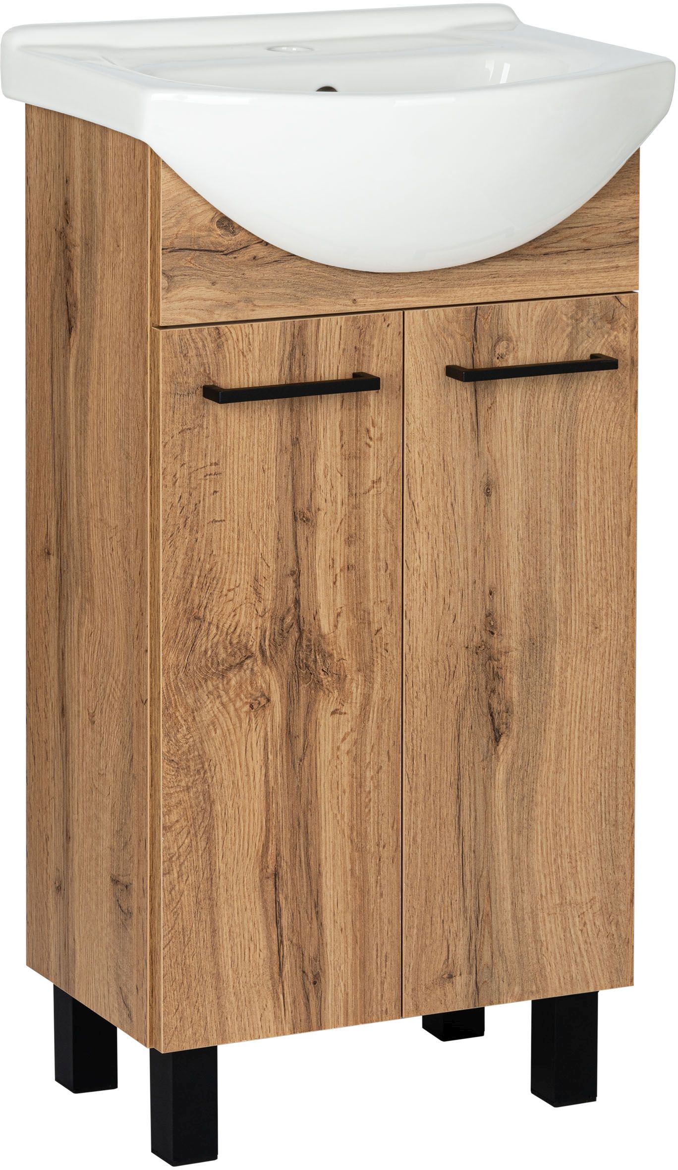 Darmowa Dostawa - Umywalka z szafką 46 cm dąb Astor Lupo Wotan AMLUD4532N