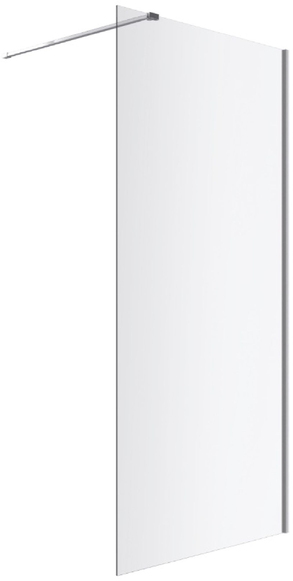 Darmowa Dostawa - Ścianka prysznicowa walk-in 110 cm chrom połysk/szkło przezroczyste Excellent Vidoq KAEX1512108520000601