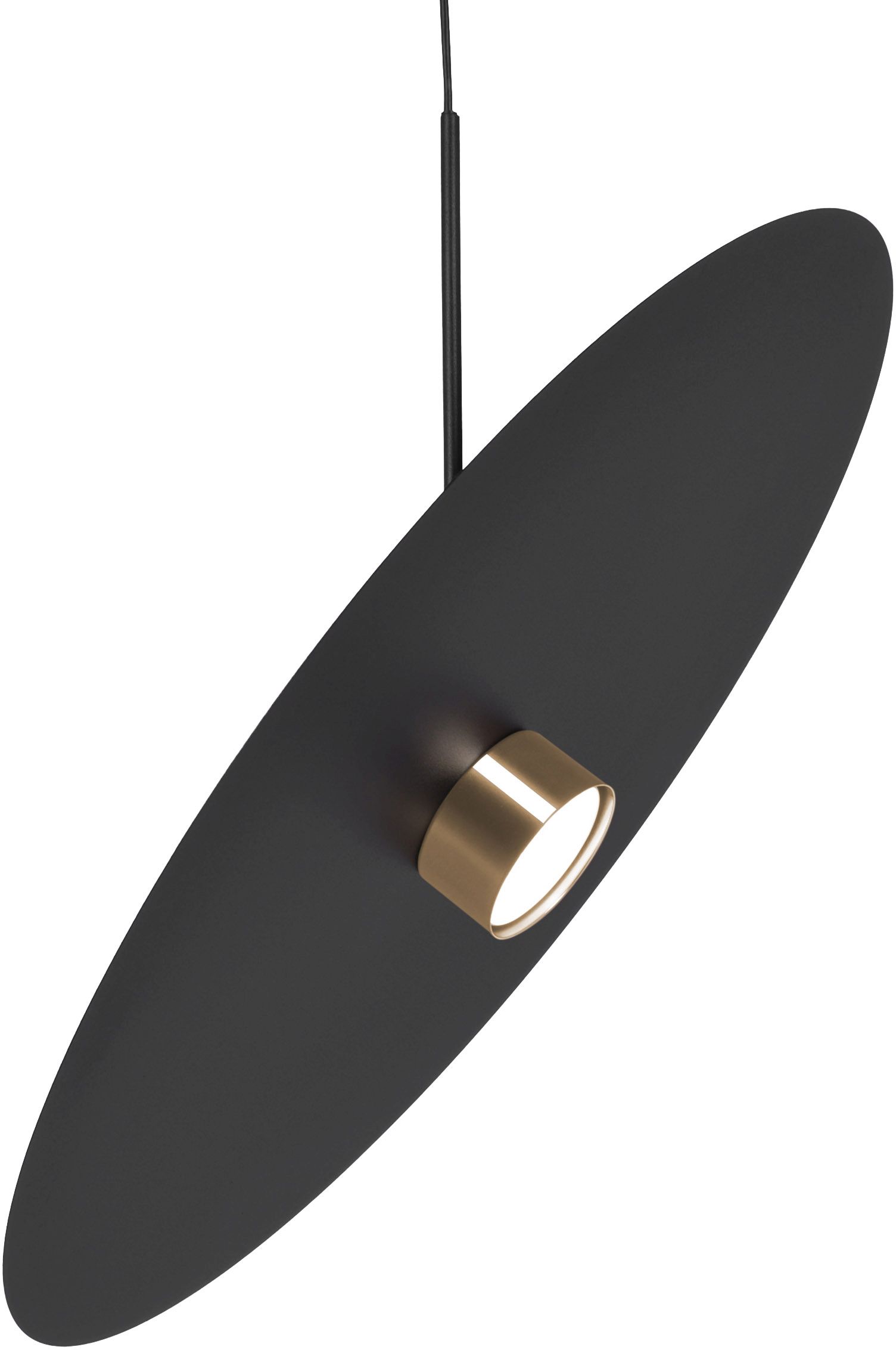 Darmowa Dostawa - Lampa wisząca 1x10 W czarna-złota Kaja Burgas K5458