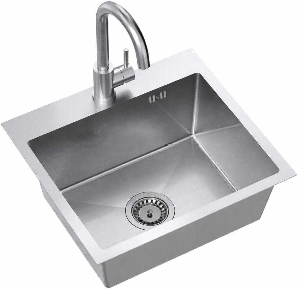 Darmowa Dostawa - Zlewozmywak z baterią stal/stal Ruvetti Look LPLOOK505200BSF