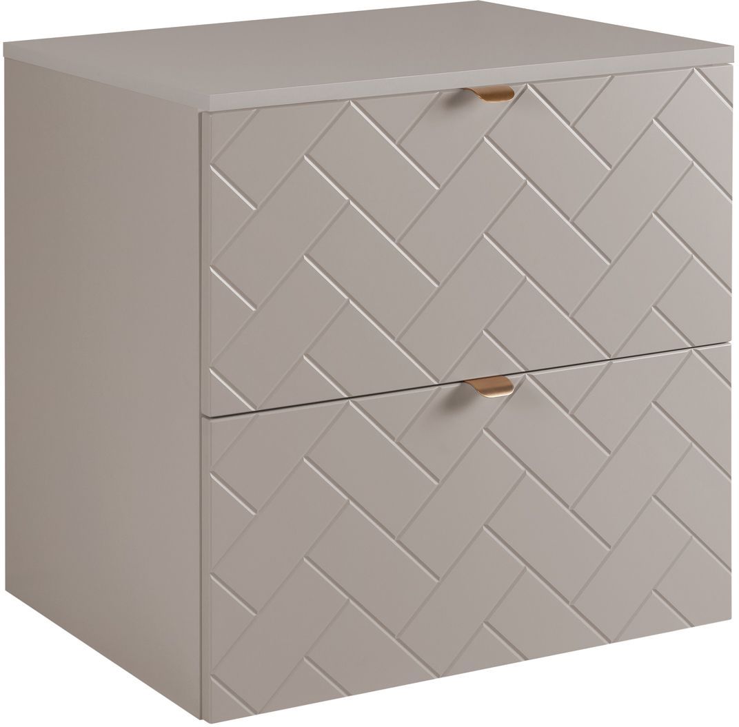 Darmowa Dostawa - Szafka z blatem 60.6x46x62.3 cm podumywalkowa wisząca beżowa Rodan Trend abset10863