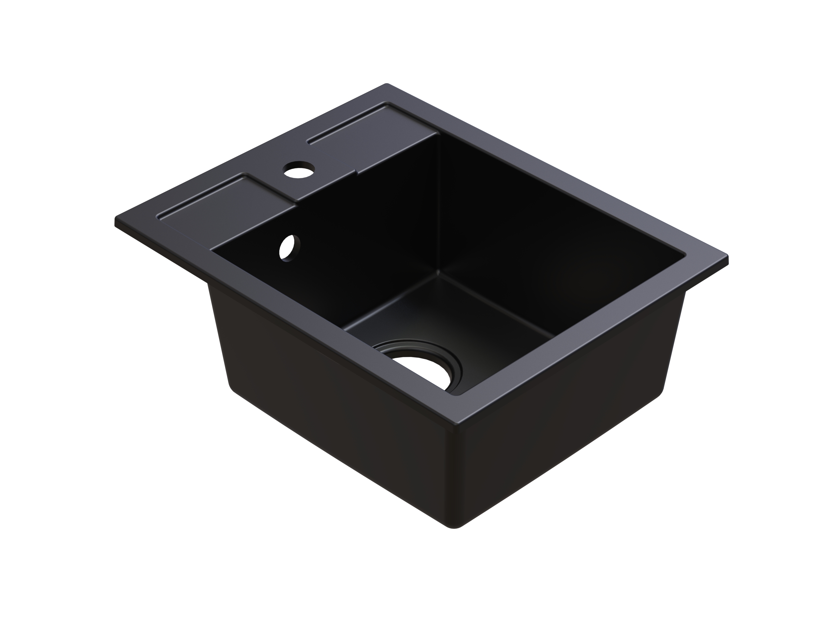 Darmowa Dostawa - Zlewozmywak granitowy 50x40 cm czarny Berg Solo ZHB19103