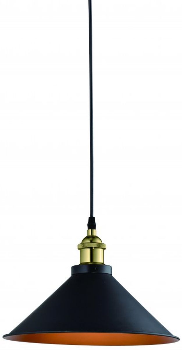 Darmowa Dostawa - Lampa wisząca 1x40 W czarna-złota GTV Mani OSMANI211DEC