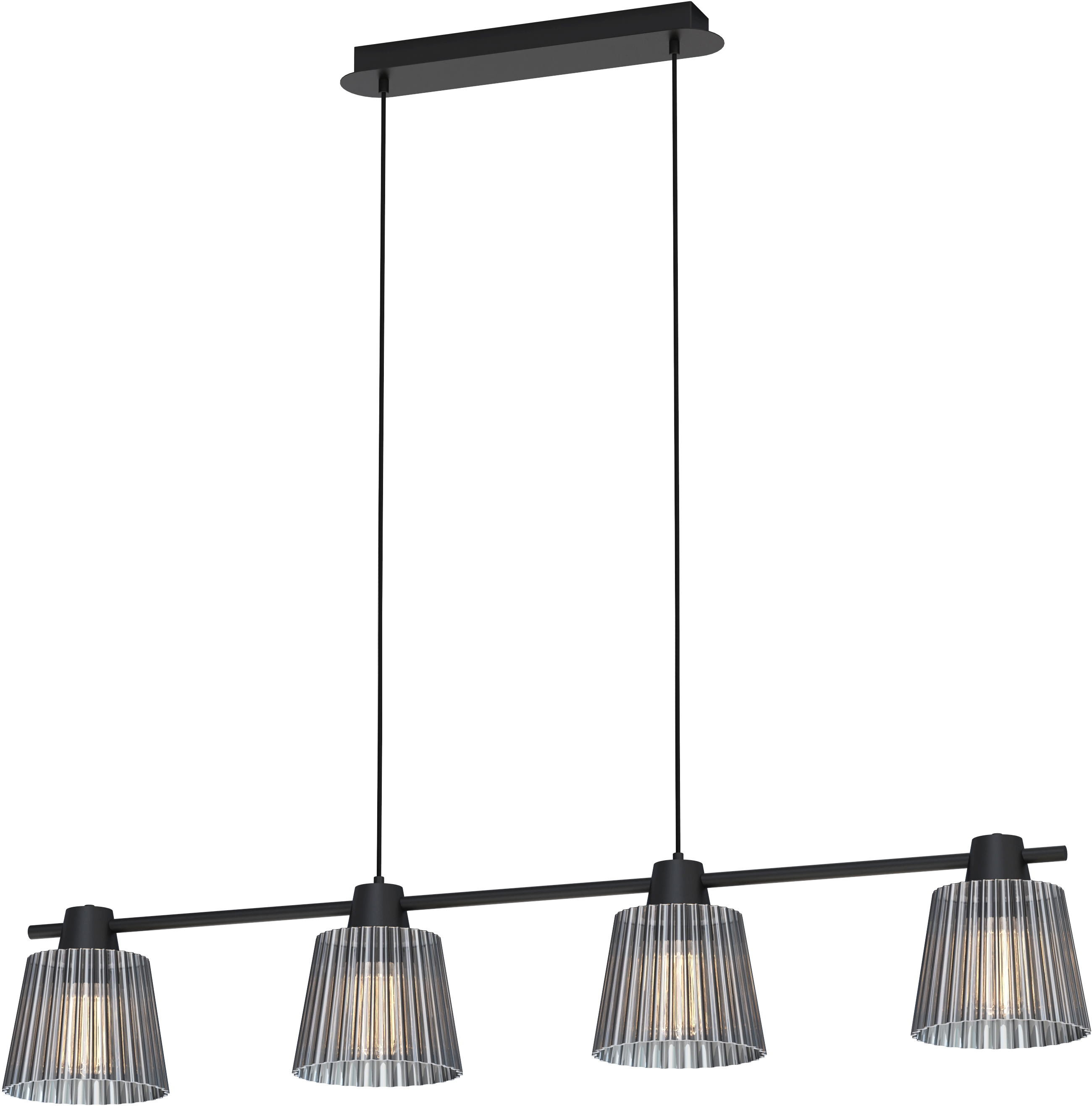 Darmowa Dostawa - Lampa wisząca 4x40 W czarna Aviano Mitica 62190410