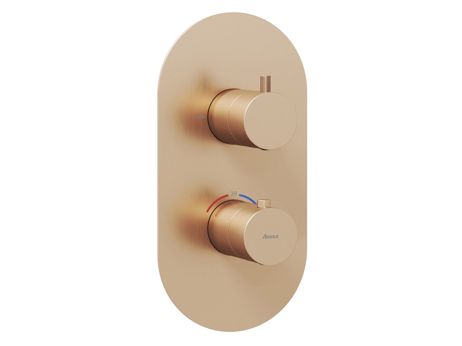 Darmowa Dostawa - Bateria wannowo-prysznicowa podtynkowa z termostatem złota Ravak Espirit X070360