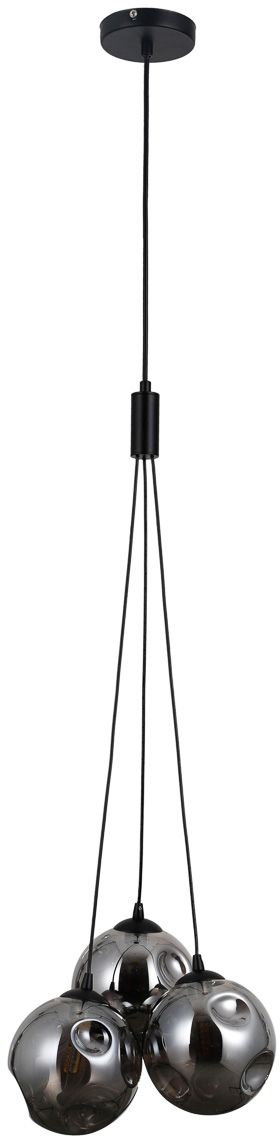 Darmowa Dostawa - Lampa wisząca 3x5 W czarna Italux Perlos PND544563AHBSMG