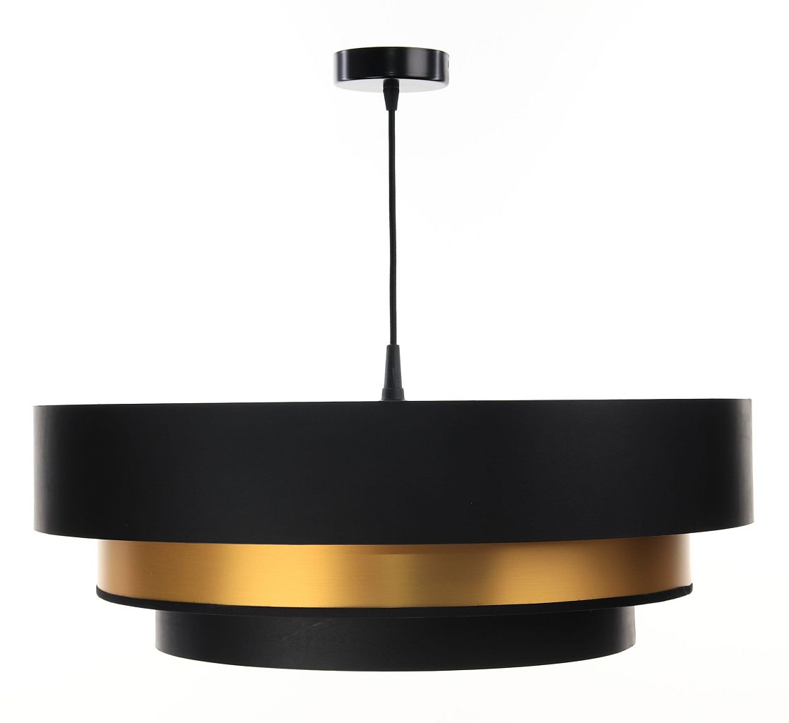 Darmowa Dostawa - Lampa wisząca 1x60 W czarna-złota BPS Koncept Triniti 05008860