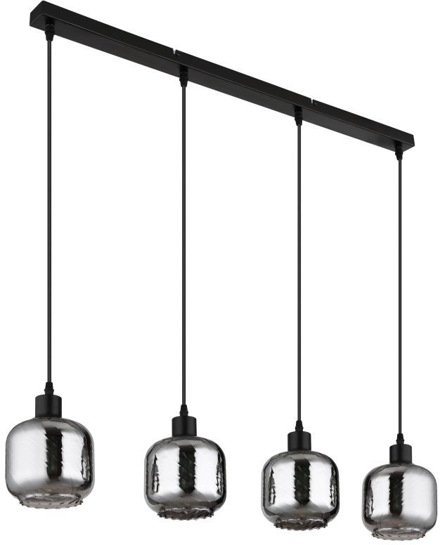Darmowa Dostawa - Lampa wisząca 4x25 W czarna Globo Lighting Xia 157544H