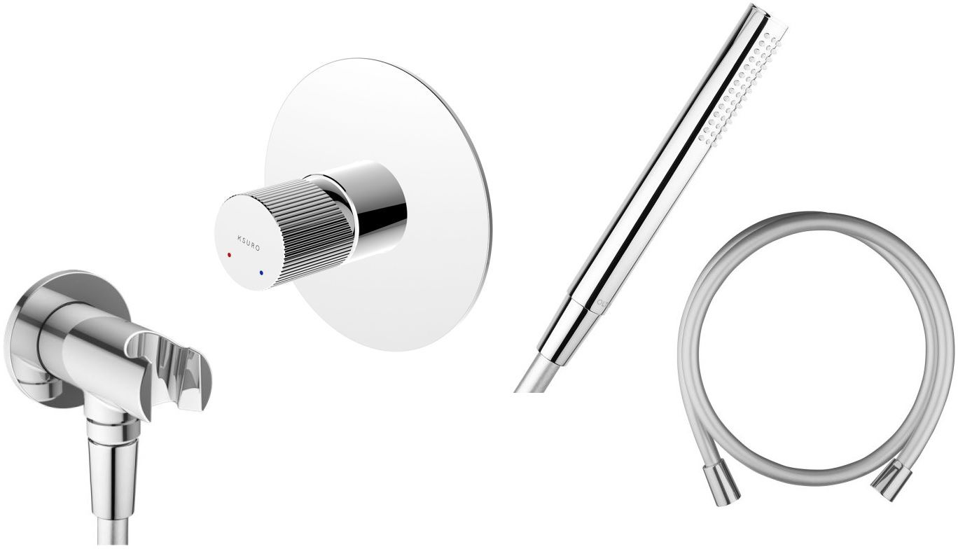 Darmowa Dostawa - Zestaw prysznicowy podtynkowy chrom Ksuro 02 abset4308