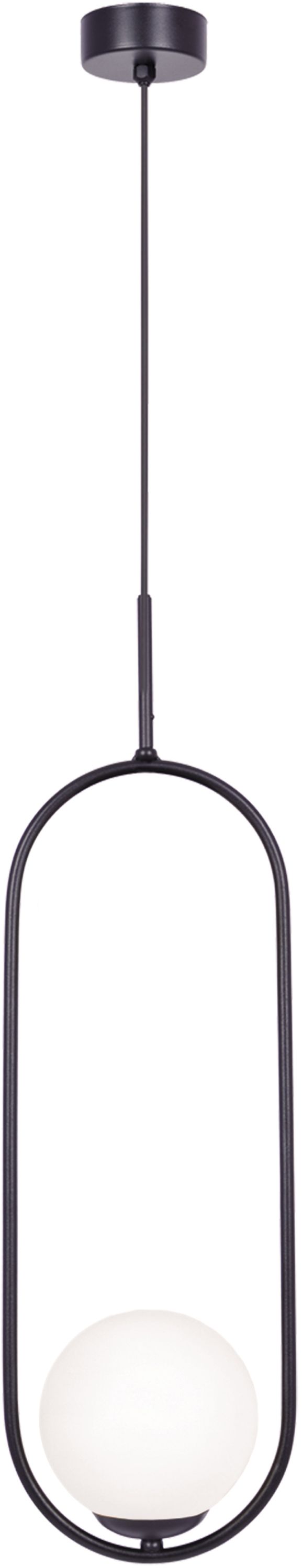 Darmowa Dostawa - Lampa wisząca 1x40 W czarna-mleczna Kaja Parva K5100