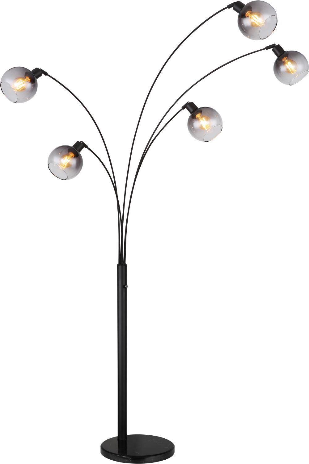 Darmowa Dostawa - Lampa stojąca 5x40 W czarna Globo Lighting Seymour 58228NBS