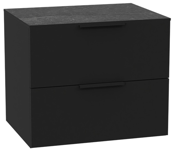 Darmowa Dostawa - Szafka z blatem 60x46.5x51.2 cm podumywalkowa wisząca czarna-grafitowa Excellent Tuto 2.0 MLEX2172K6002MABKBK