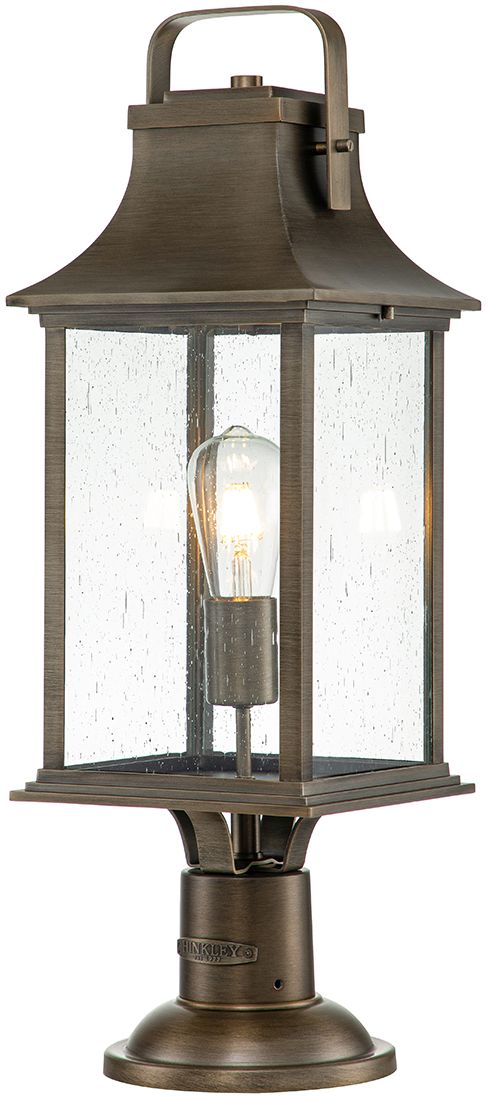 Darmowa Dostawa - Lampa stojąca zewnętrzna 1x60 W brązowa Quintiesse Grant QNGRANT3LBU