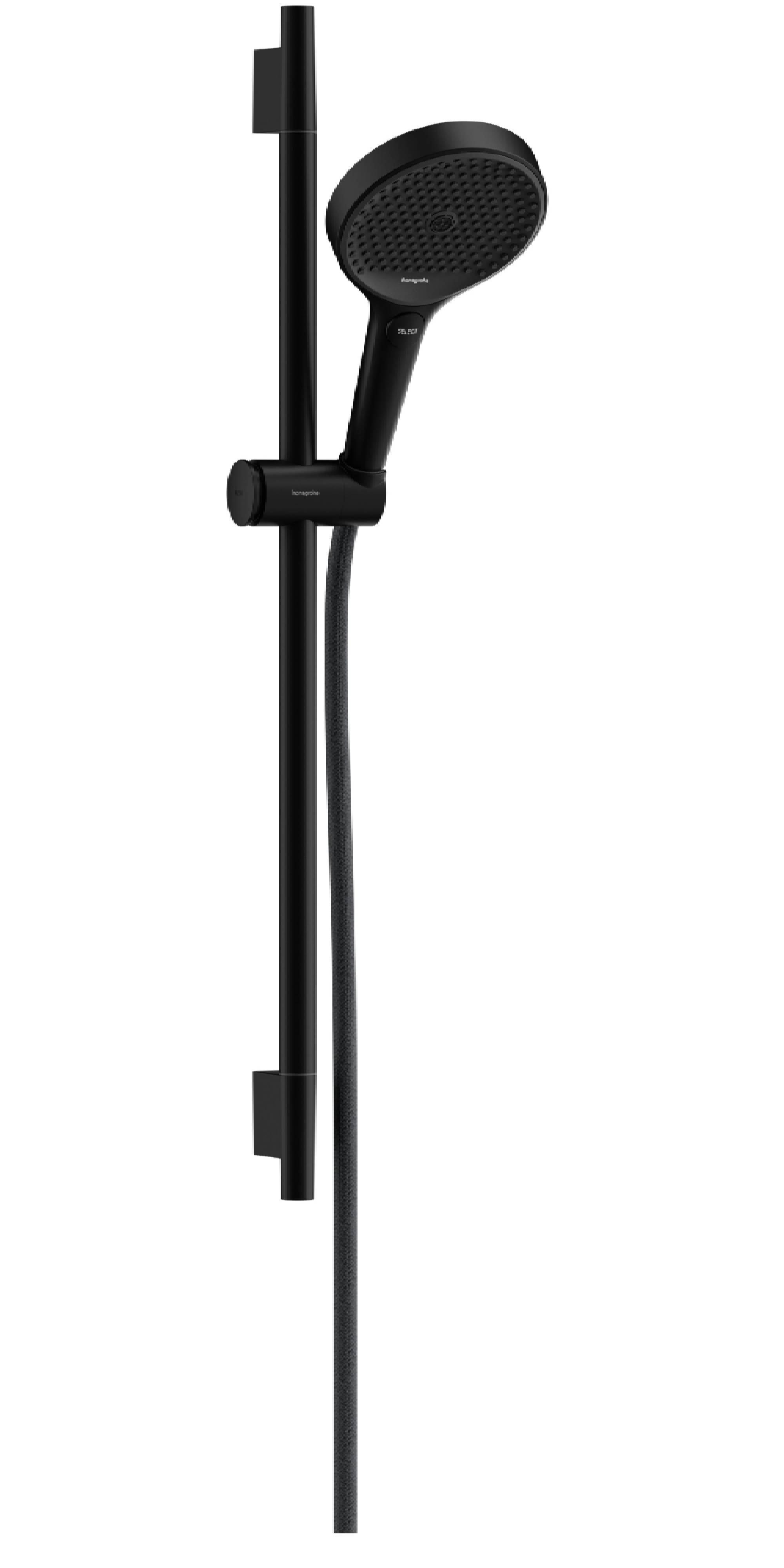 Darmowa Dostawa - Zestaw prysznicowy ścienny czarny Hansgrohe Rainfinity 28746670