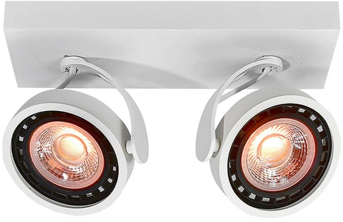 Darmowa Dostawa - Lampa podsufitowa 2x40 W biała GTV Wally OSWALLY200DEC