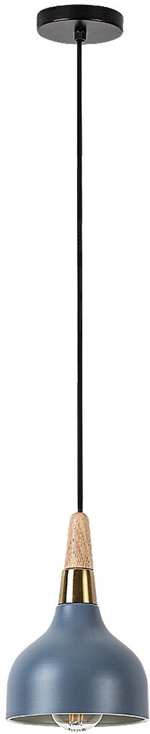 Darmowa Dostawa - Lampa wisząca 1x40 W czarna-złota-szary/popielaty-drewno Rabalux Drusilla 72135