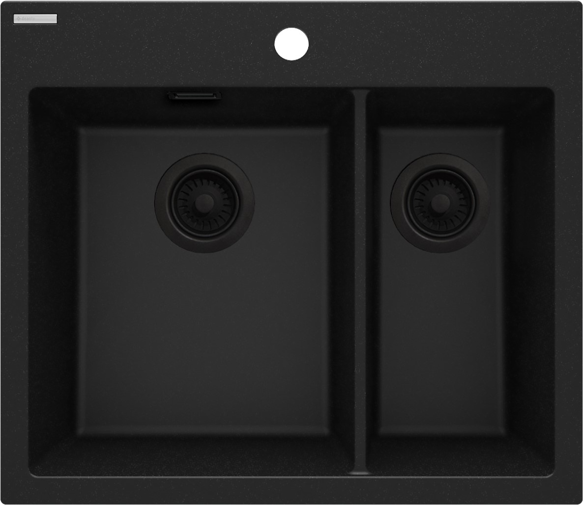 Darmowa Dostawa - Zlewozmywak granitowy 60x52 cm szary/grafitowy/onyx Deante Eridan ZQEG503