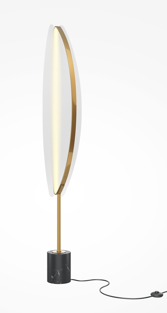 Darmowa Dostawa - Lampa stojąca 1x33 W mosiądz Maytoni Breeze MOD281FLL33BS3K